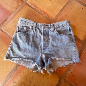 Levi's 501 Frayed Jean Shorts